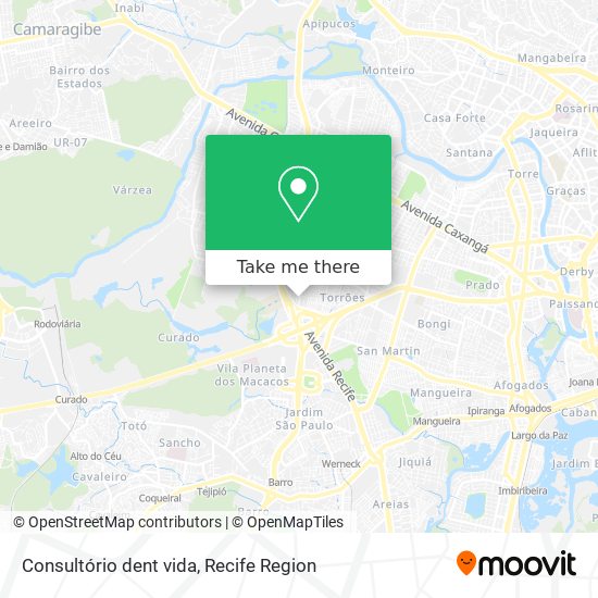 Consultório dent vida map