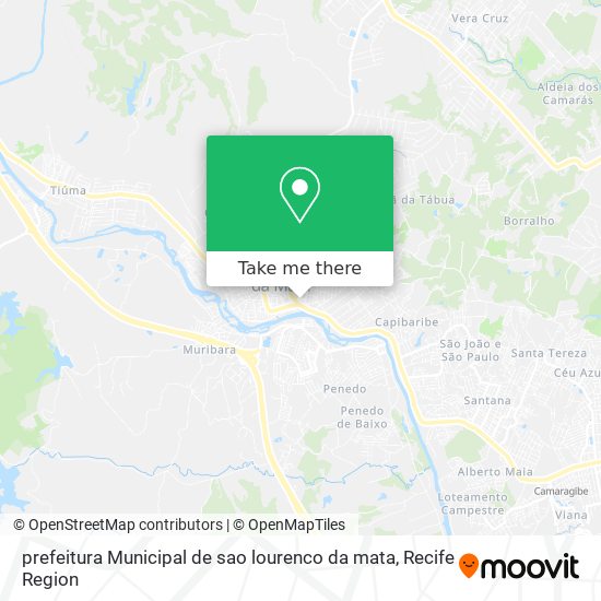 prefeitura Municipal de sao lourenco da mata map