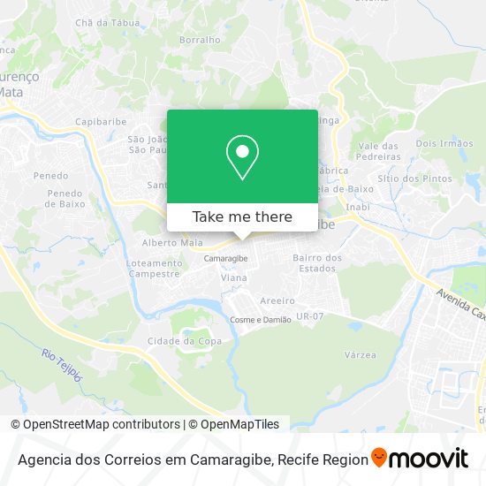 Agencia dos Correios em Camaragibe map