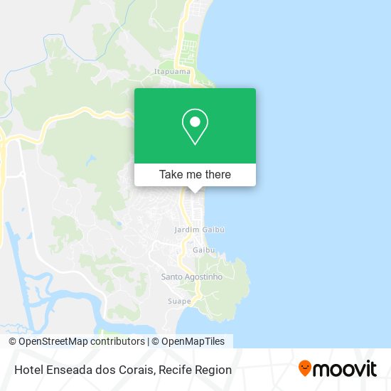 Hotel Enseada dos Corais map