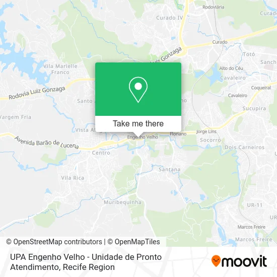 UPA Engenho Velho - Unidade de Pronto Atendimento map