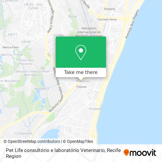 Pet Life consultório e laboratório Veterinario map