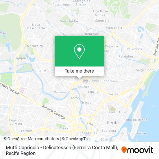 Mutti Capriccio - Delicatessen (Ferreira Costa Mall) map