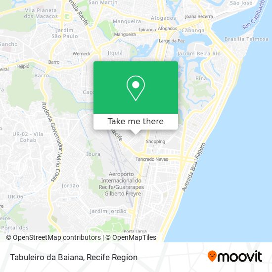 Tabuleiro da Baiana map