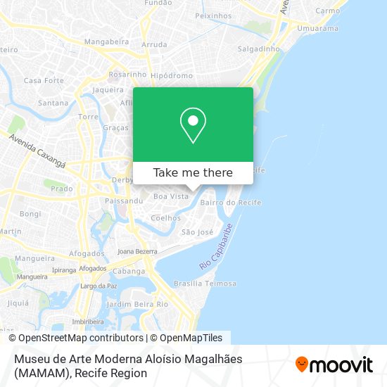 Mapa Museu de Arte Moderna Aloísio Magalhães (MAMAM)