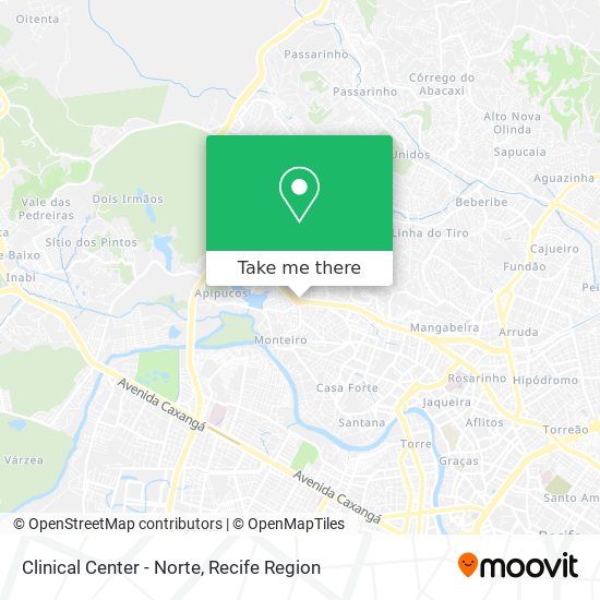 Clinical Center - Norte map