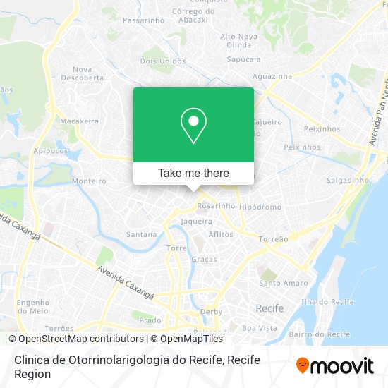 Clinica de Otorrinolarigologia do Recife map