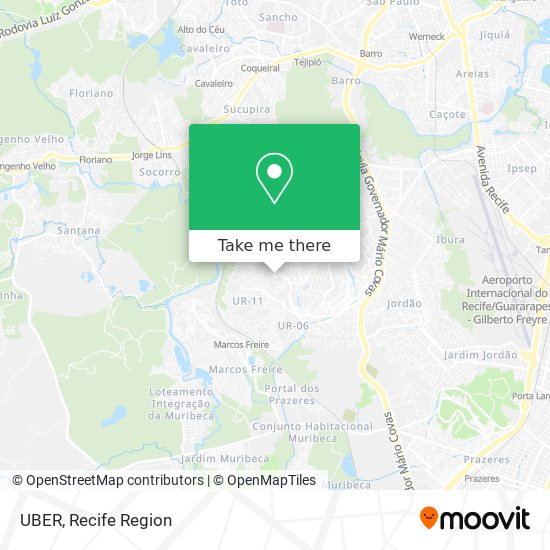 UBER map