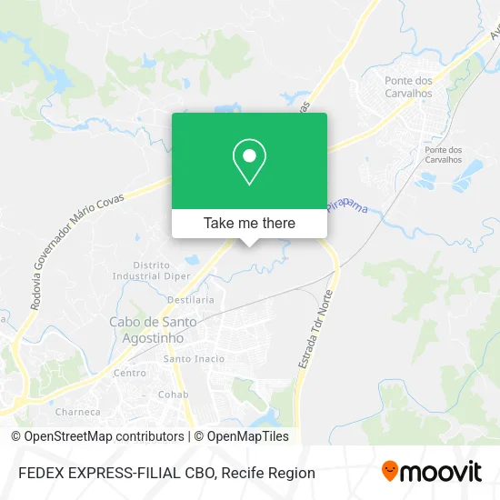 FEDEX EXPRESS-FILIAL CBO map