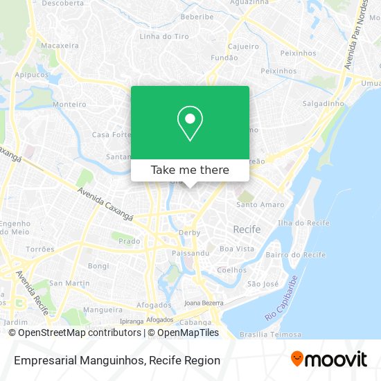 Empresarial Manguinhos map