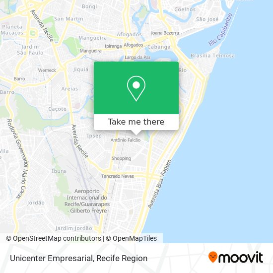 Unicenter Empresarial map