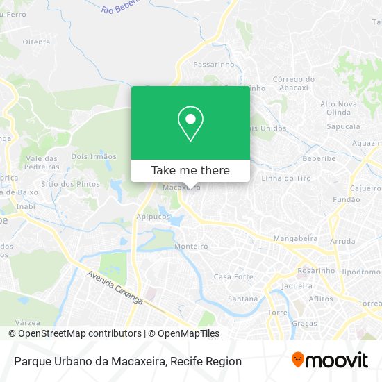 Parque Urbano da Macaxeira map