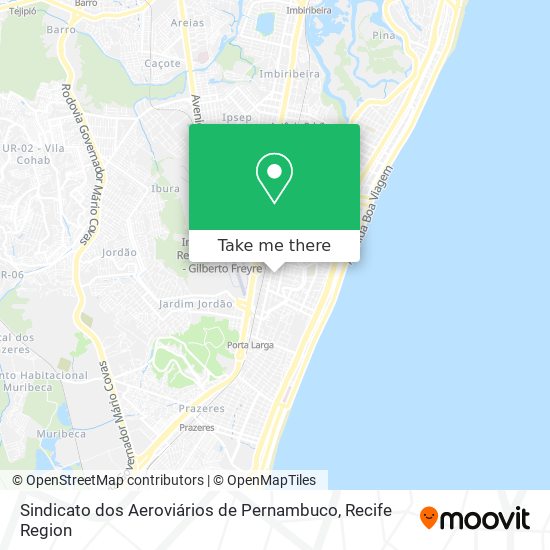 Sindicato dos Aeroviários de Pernambuco map