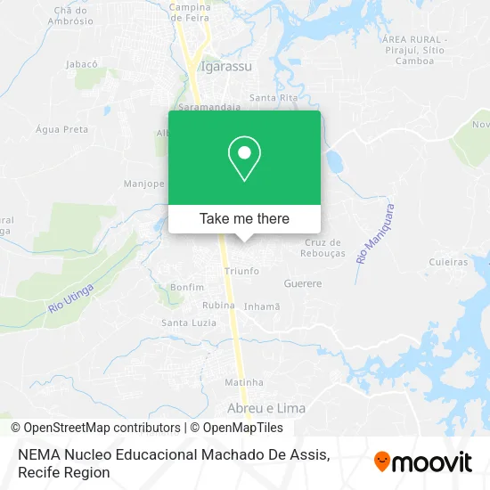 NEMA Nucleo Educacional Machado De Assis map