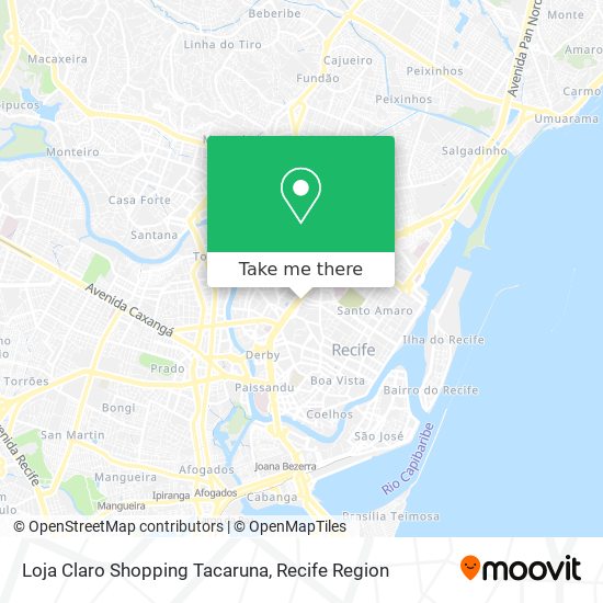 Loja Claro Shopping Tacaruna map