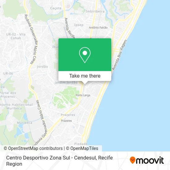 Centro Desportivo Zona Sul - Cendesul map