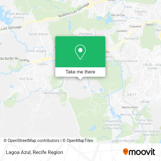 Lagoa Azul map
