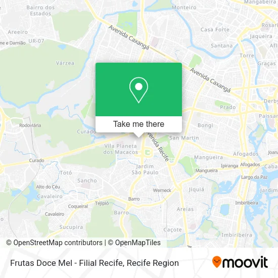 Frutas Doce Mel - Filial Recife map