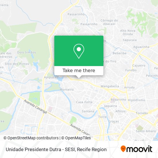 Unidade Presidente Dutra - SESI map