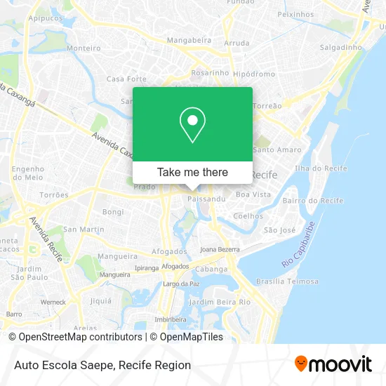 Auto Escola Saepe map