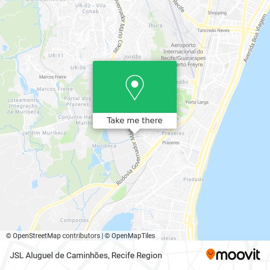 JSL Aluguel de Caminhões map
