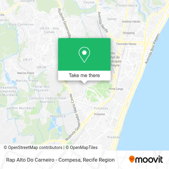 Rap Alto Do Carneiro - Compesa map