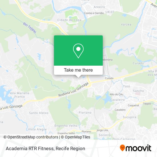 Academia RTR Fitness map