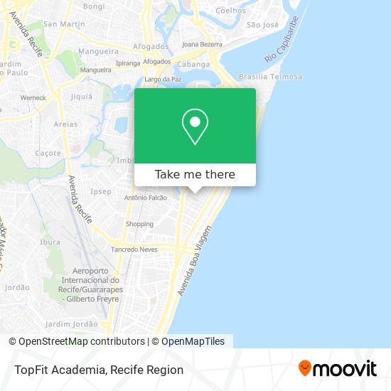 Mapa TopFit Academia