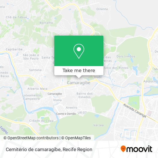 Cemitério de camaragibe map