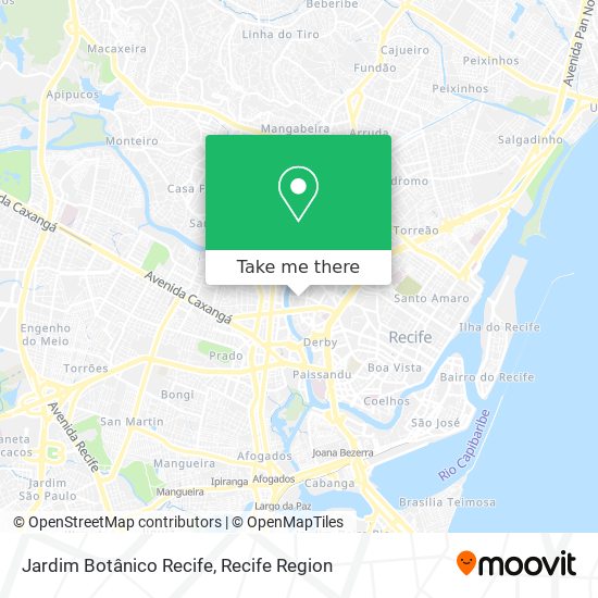 Mapa Jardim Botânico Recife