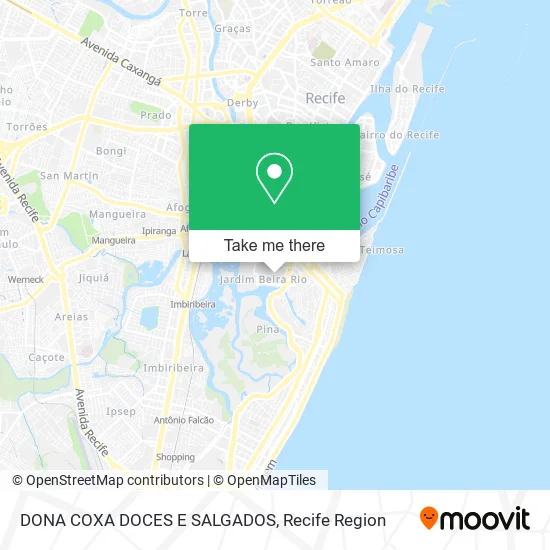 DONA COXA DOCES E SALGADOS map