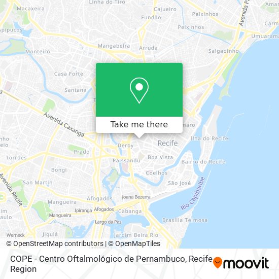 Mapa COPE - Centro Oftalmológico de Pernambuco