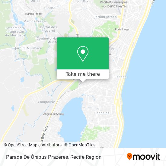 Mapa Parada De Ônibus Prazeres