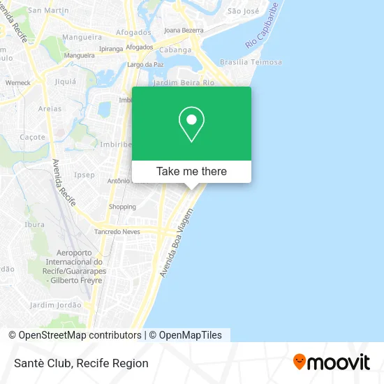 Santè Club map