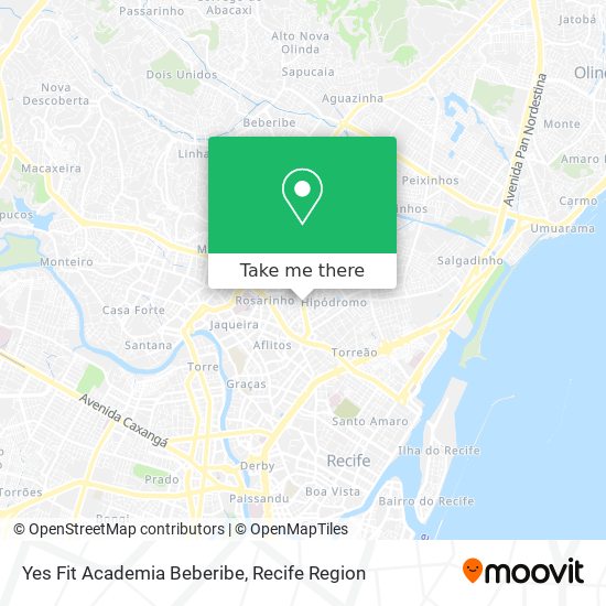 Yes Fit Academia Beberibe map