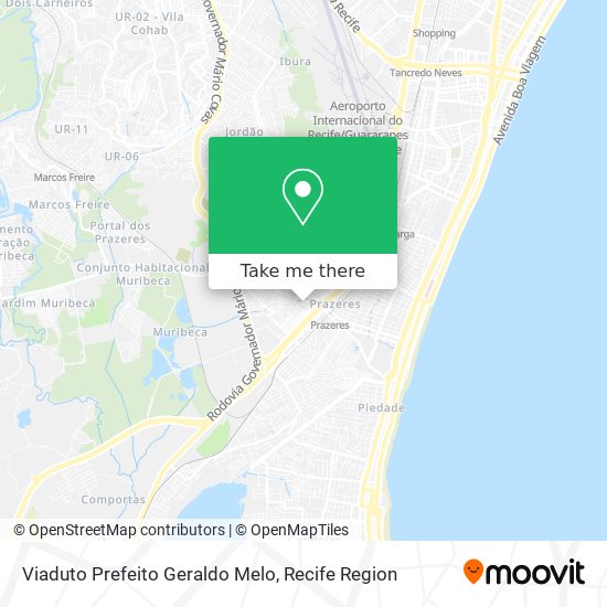 Viaduto Prefeito Geraldo Melo map