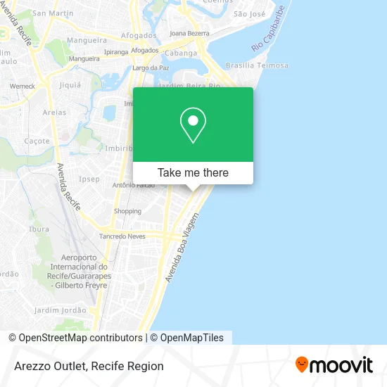 Arezzo Outlet map