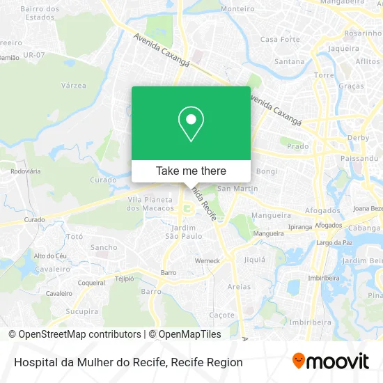 Hospital da Mulher do Recife map