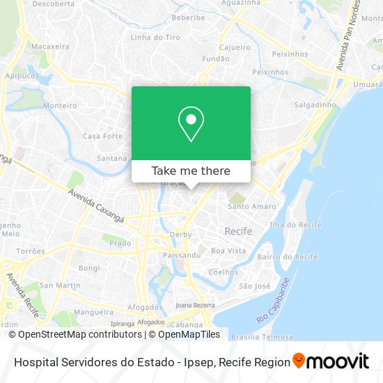 Hospital Servidores do Estado - Ipsep map