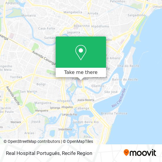 Mapa Real Hospital Português