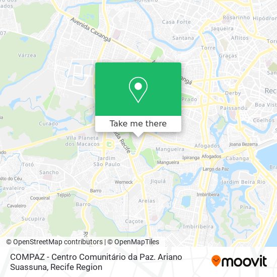 Mapa COMPAZ - Centro Comunitário da Paz. Ariano Suassuna