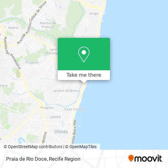 Praia de Rio Doce map