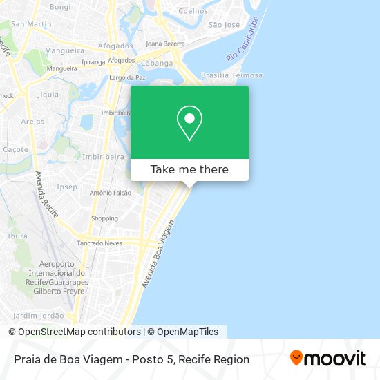 Praia de Boa Viagem - Posto 5 map