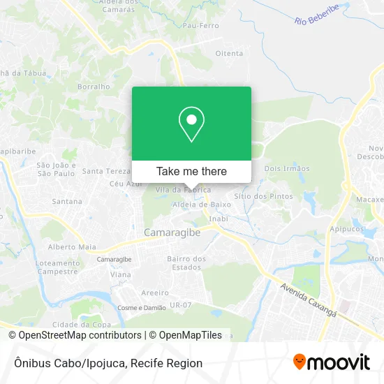 Ônibus Cabo/Ipojuca map