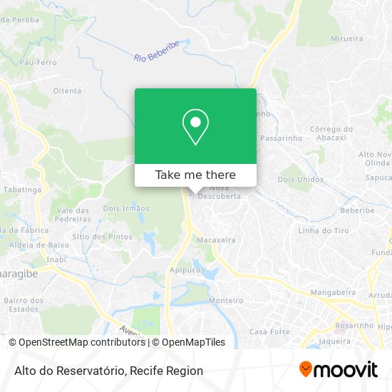 Alto do Reservatório map