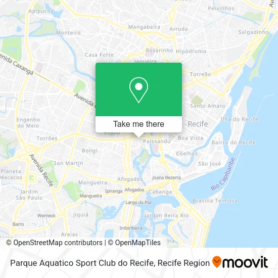 Parque Aquatico Sport Club do Recife map