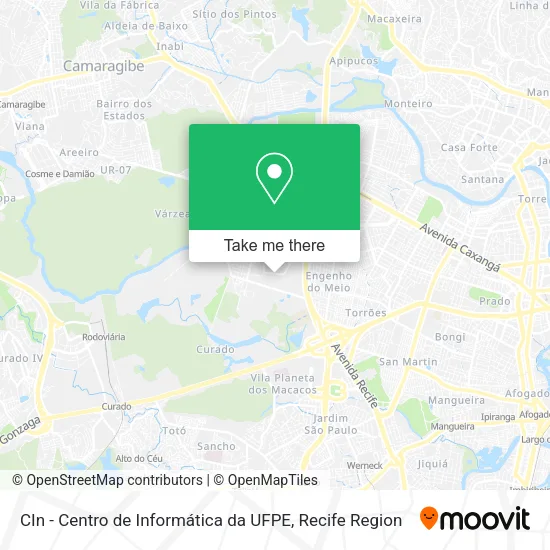 CIn - Centro de Informática da UFPE map