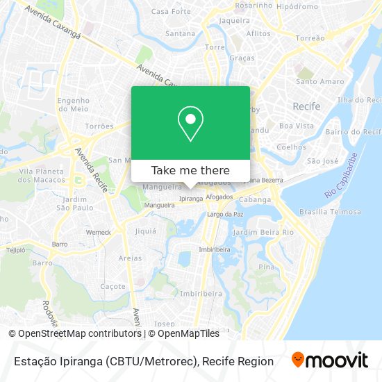 Estação Ipiranga (CBTU / Metrorec) map