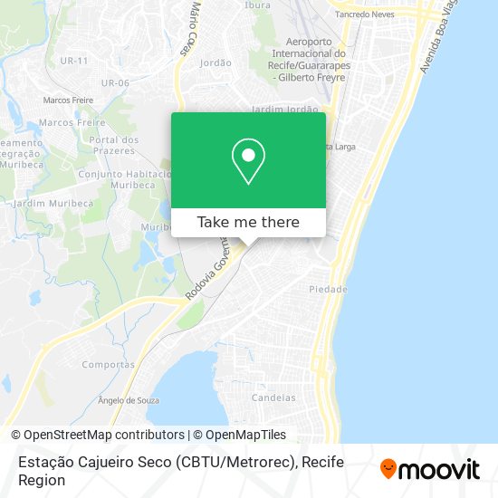 Estação Cajueiro Seco (CBTU / Metrorec) map