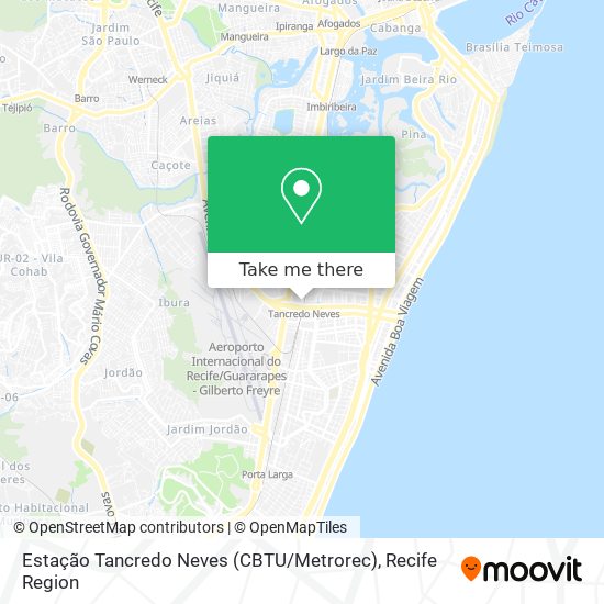 Estação Tancredo Neves (CBTU / Metrorec) map